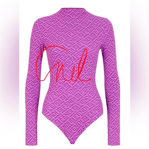 Fendi x Skims long sleeve Bodysuit - Picture 3 of 8